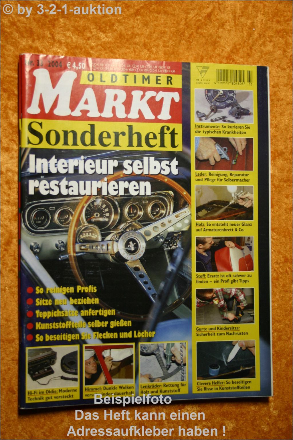 Oldtimer Markt Sonderheft Nr. 33 2004 Interieur selbst restaurieren | eBay